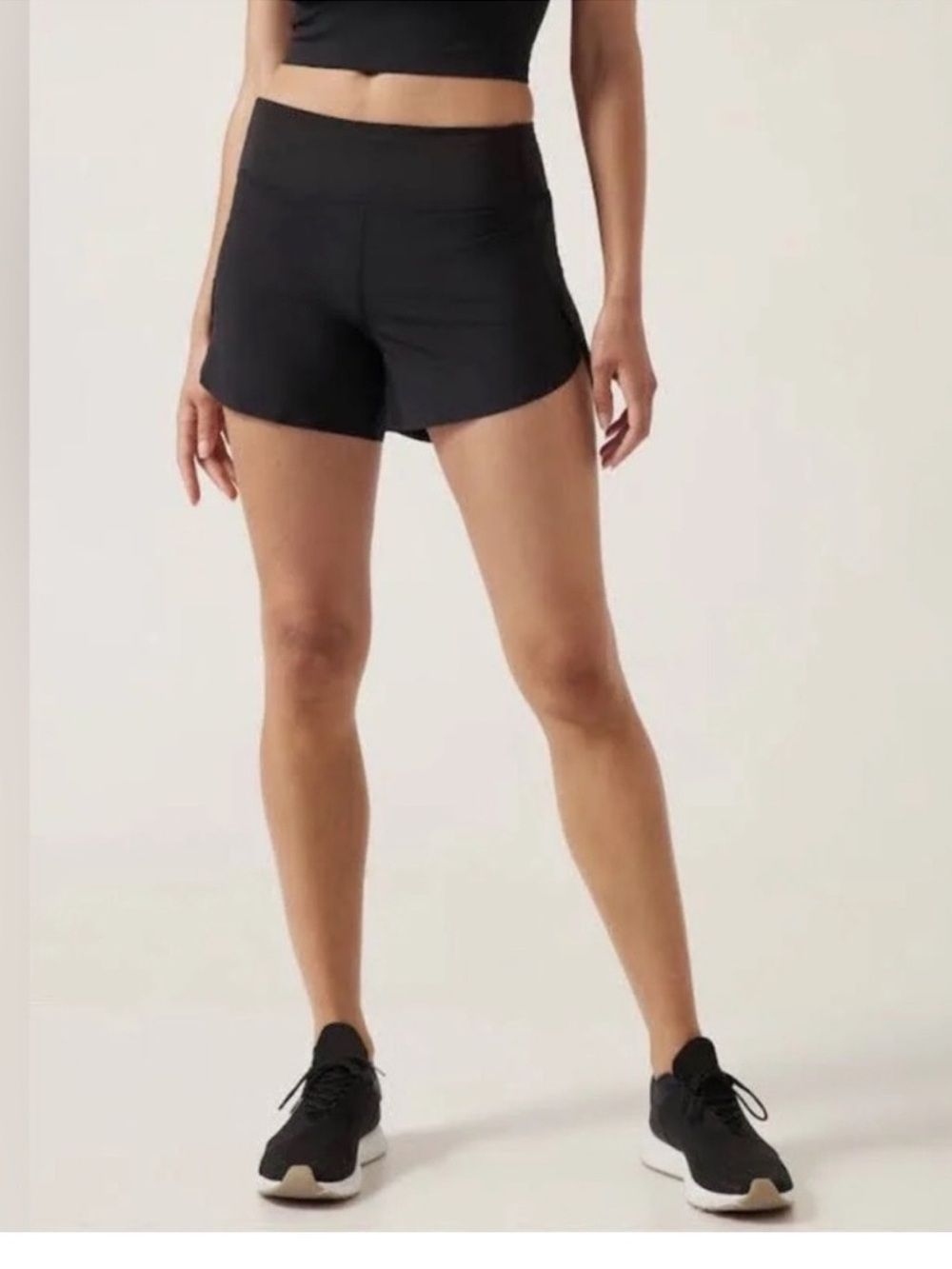 Athleta Run With It 3.5” Black Shorts Size XS